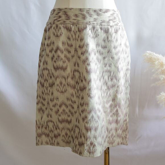Ann Taylor Professional  patterned business pencil skirt size 10 M - Picture 2 of 5
